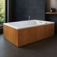 جکوزی زرین آب سری 8 مدل REST BATHTUBE THERMO WOOD PANEL
